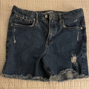 Denim Distressed Women Shorts